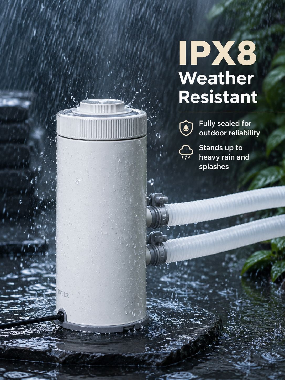 Energy-saving aquarium filter pump in action