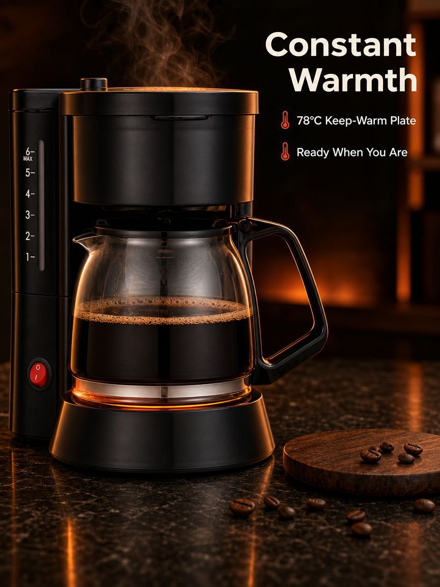 Large Capacity Drip American Coffee Maker