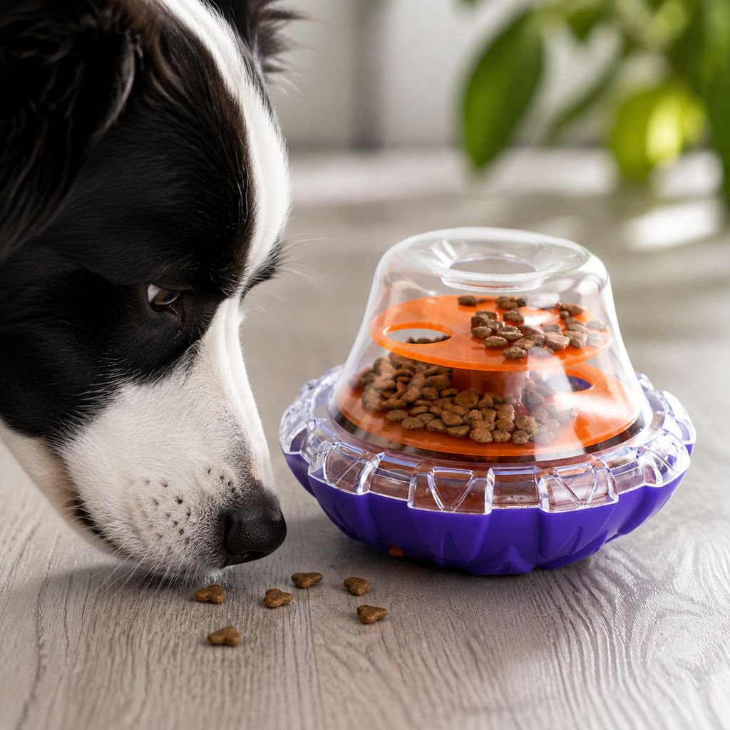 New dog food-dispensing toy, educational cat toy, stress-relieving roly-poly food dispenser, pet sup