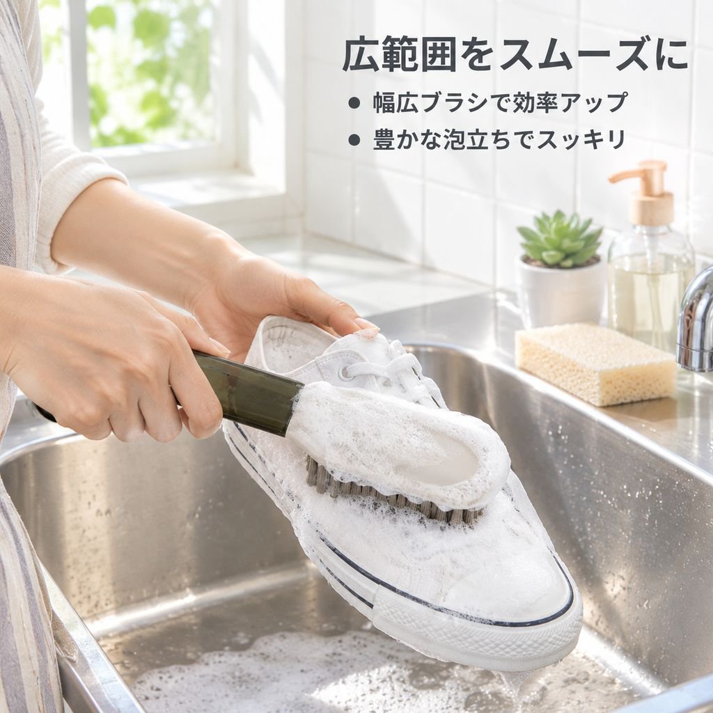 やわらかい毛の靴ブラシ 多機能クリーナー 靴を傷つけない