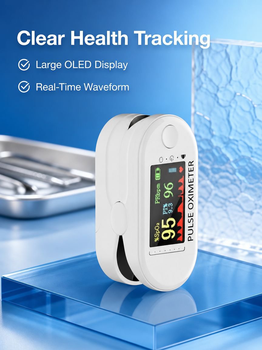 Portable Fingertip Blood Oxygen Monitor