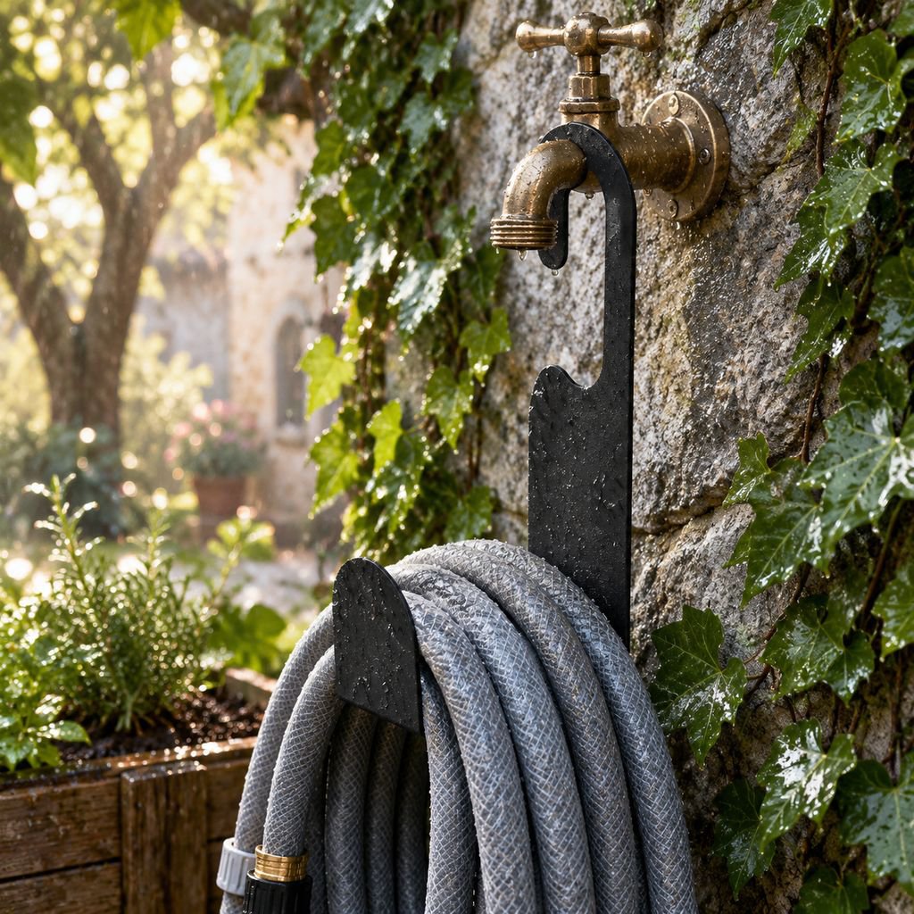 Support pour tuyau d’arrosage adapté à tous types de jardins