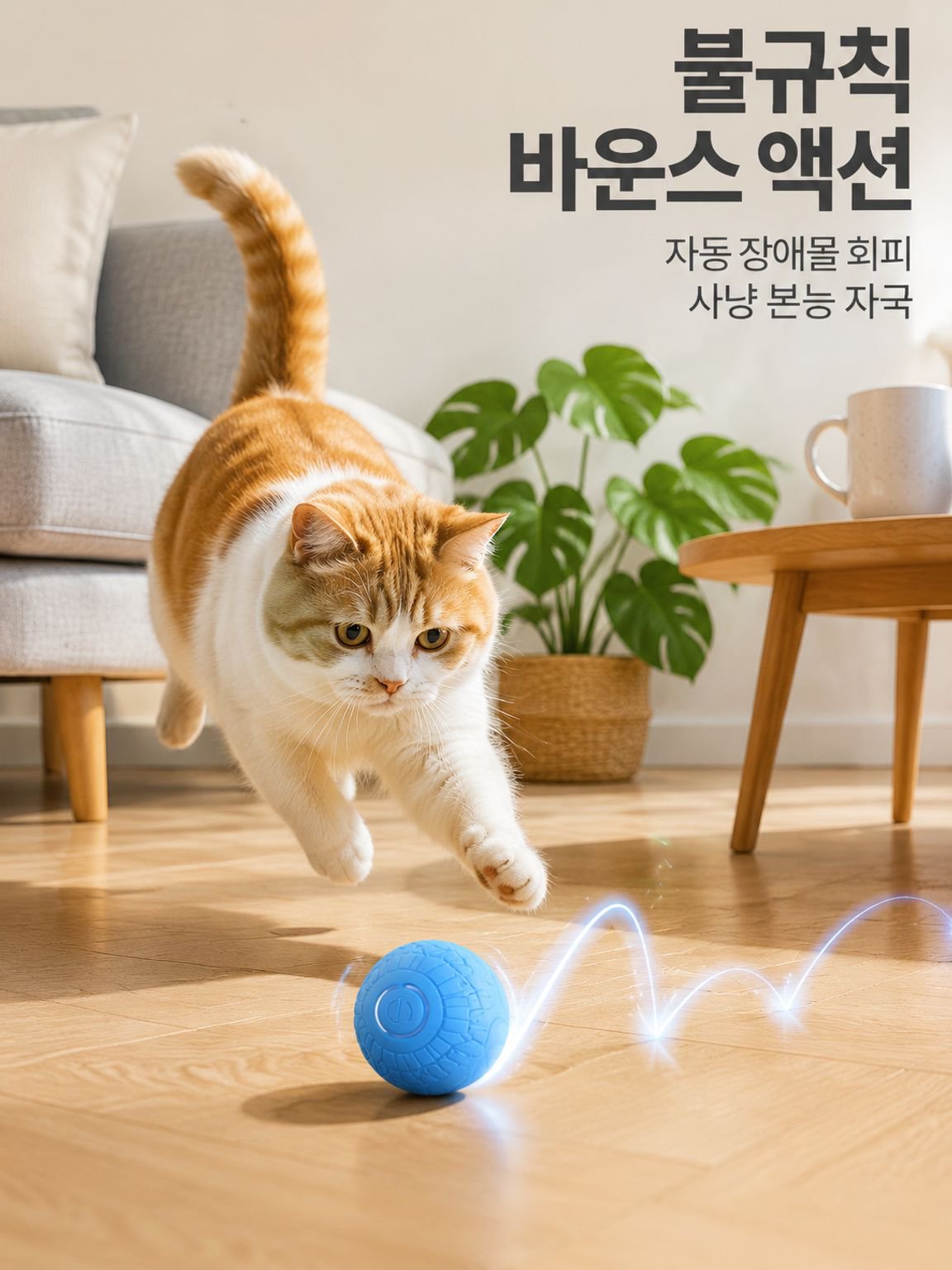 반려동물 스마트 점핑볼 구르는 공 장난감