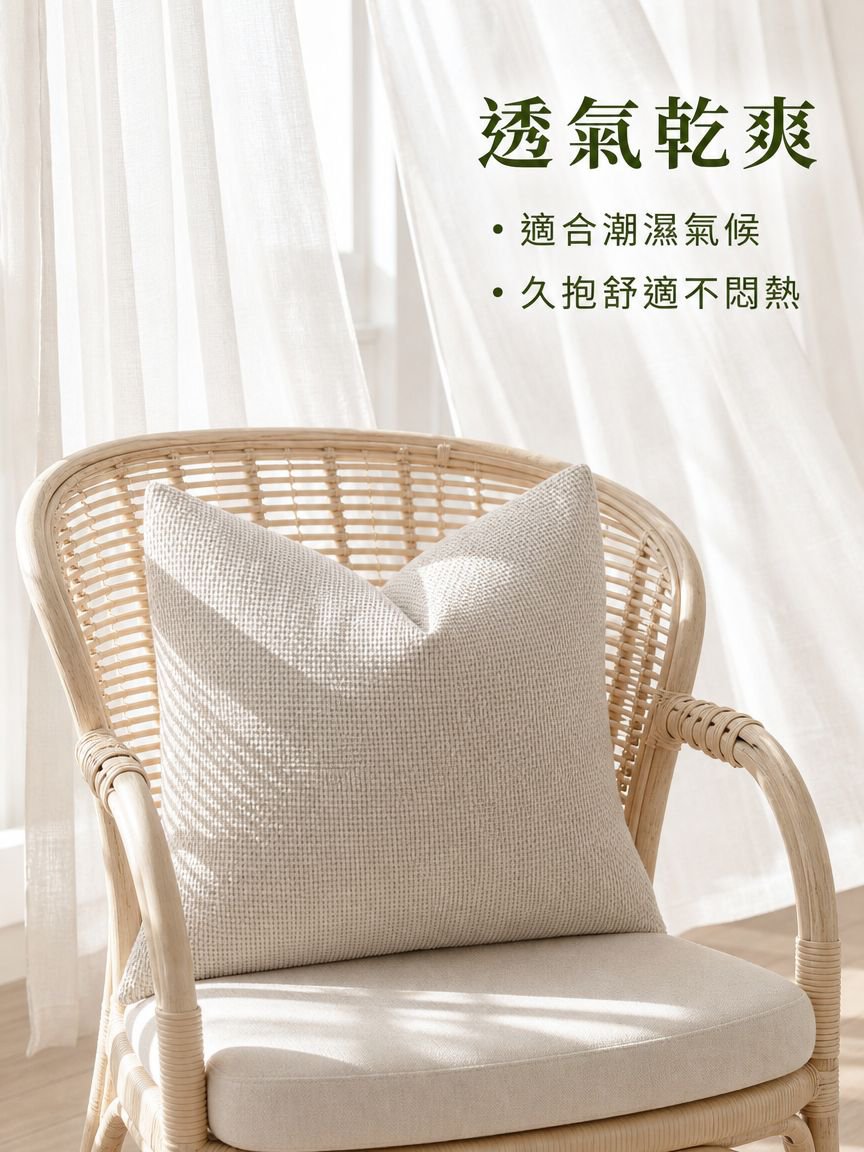 粗針雪尼爾抱枕