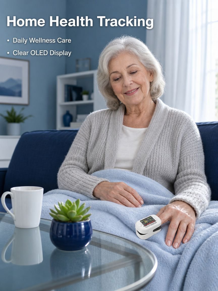 Portable Fingertip Blood Oxygen Monitor