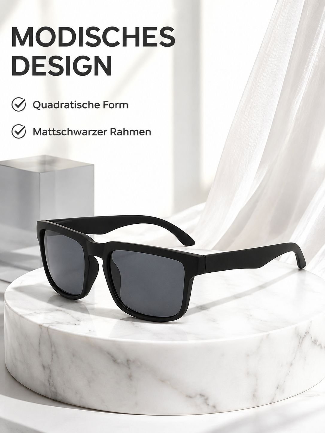 Modische Quadratische Outdoor-Sport-Sonnenbrille