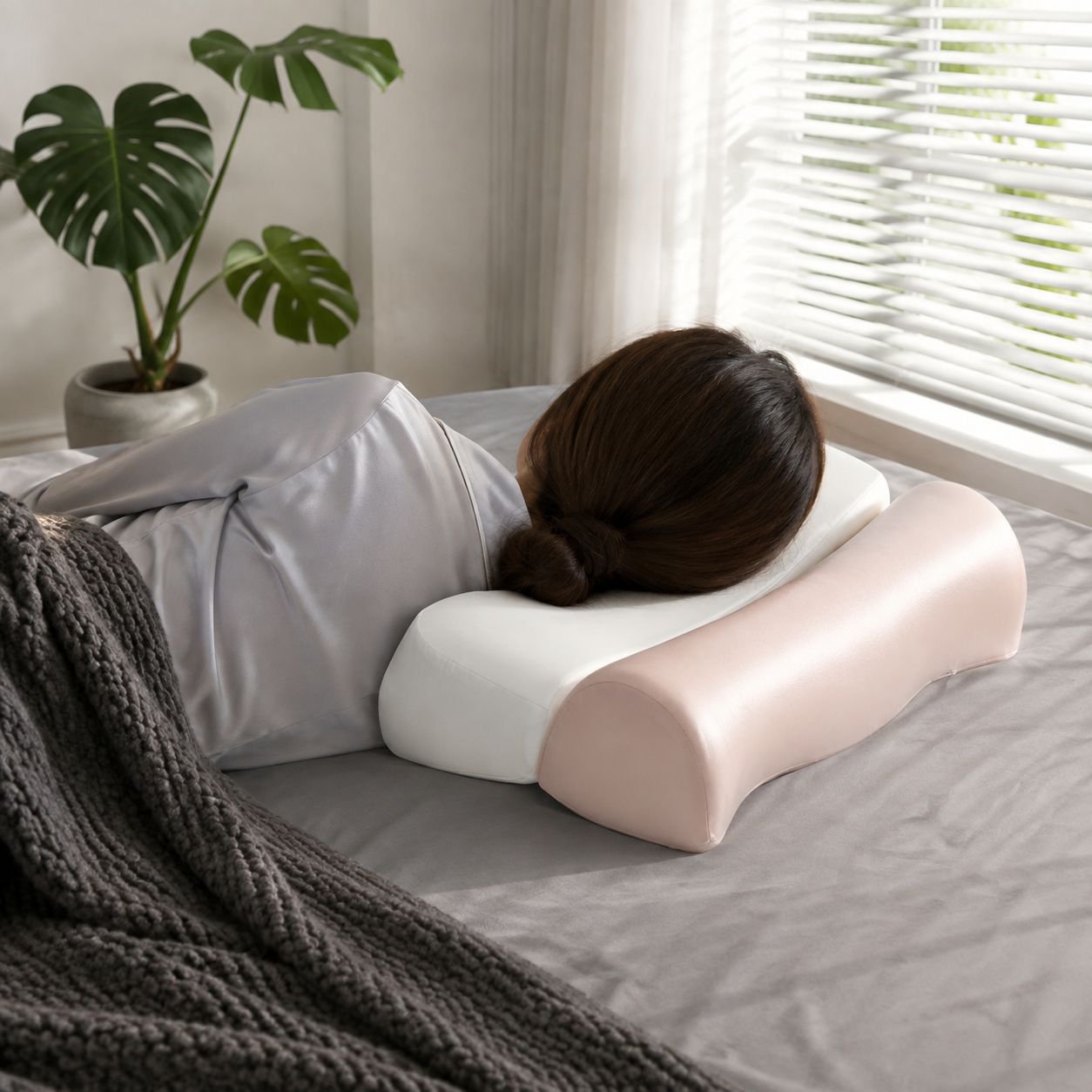 Breathable cool pillow for improving sleeping posture