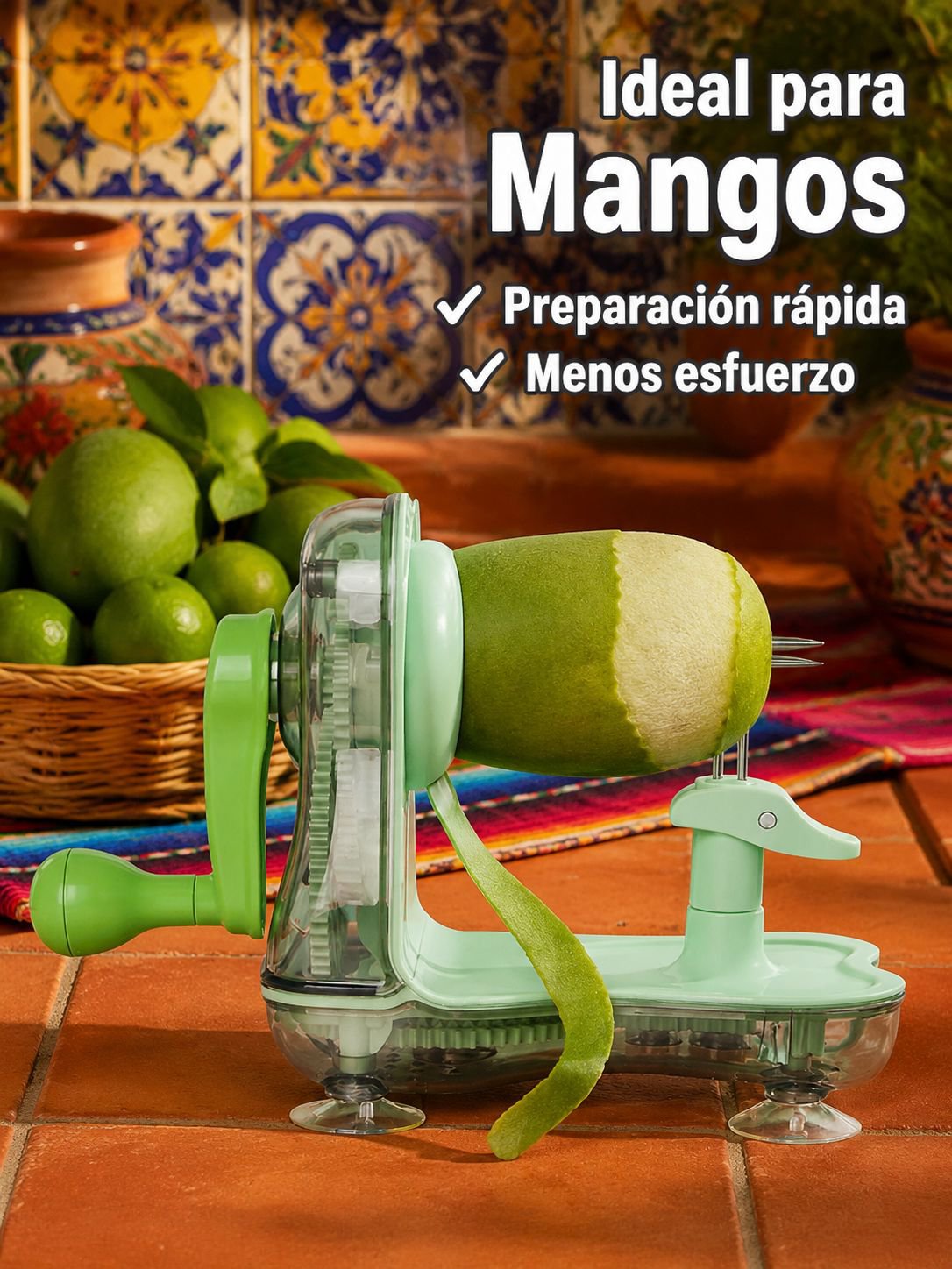 Pelador de manzana dos en uno