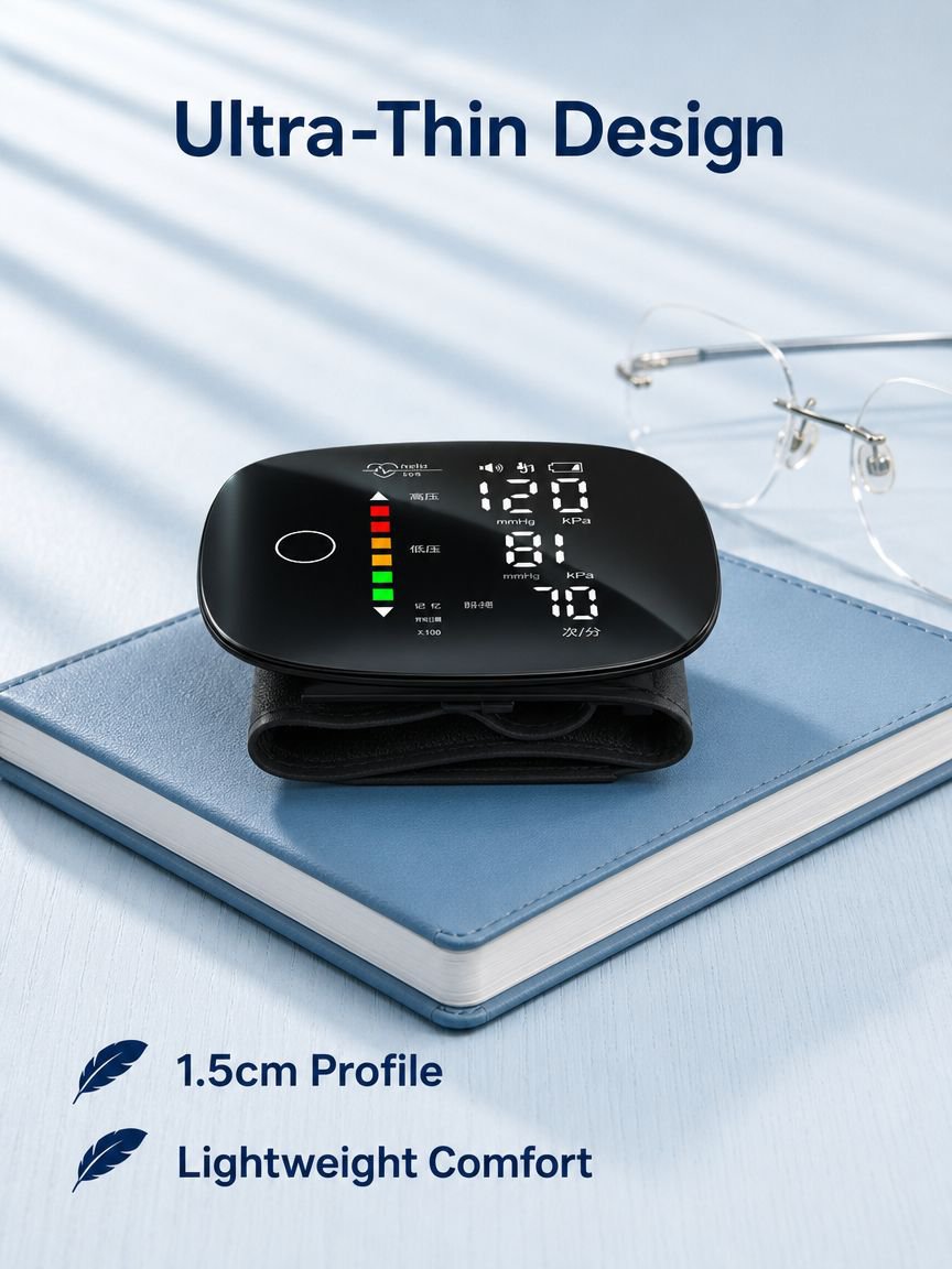 Touchscreen Wrist Blood Pressure Monitor