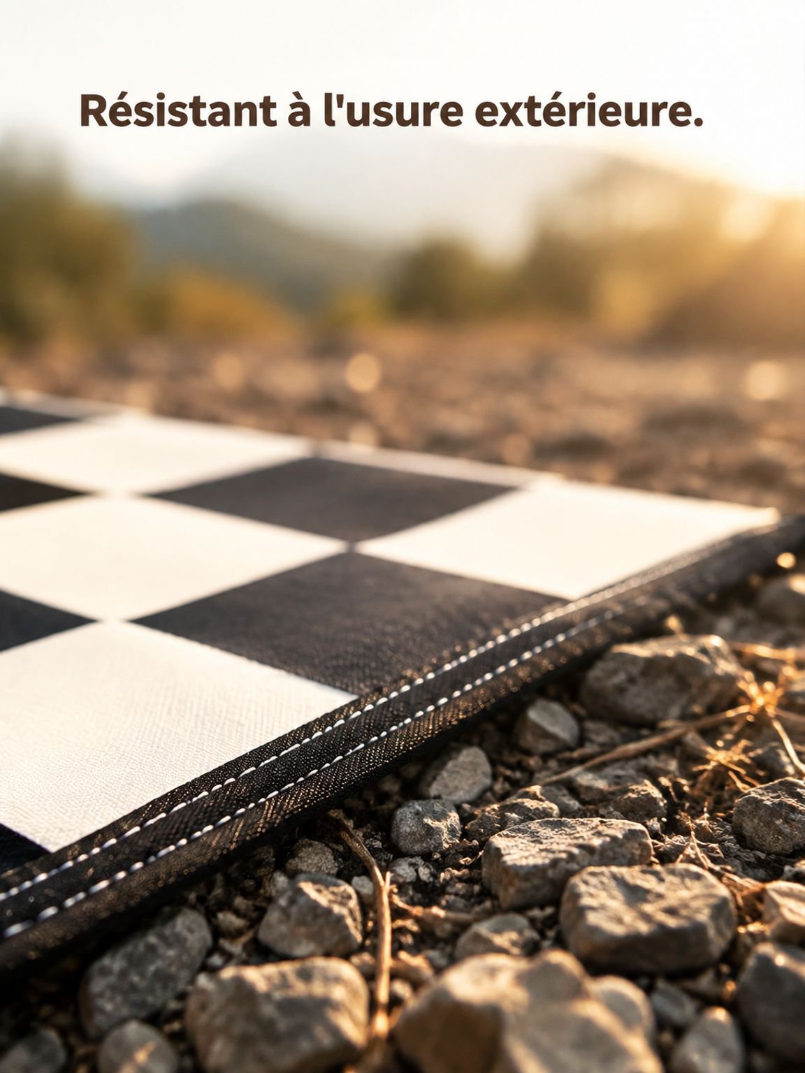 Surface antiadhésive du tapis de pique-nique en toile