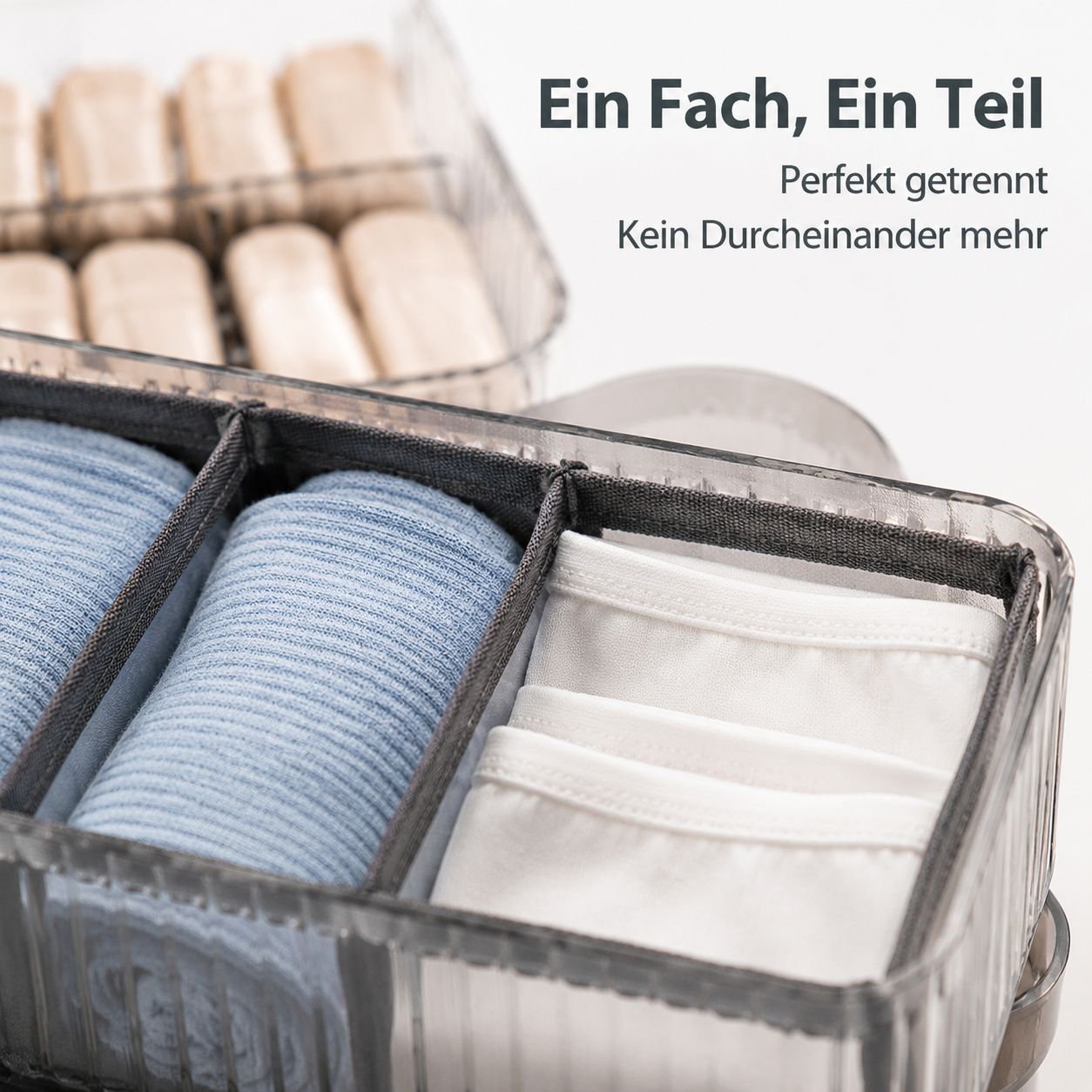 Unterwäsche- und Socken-Organizer Aufbewahrungsbox