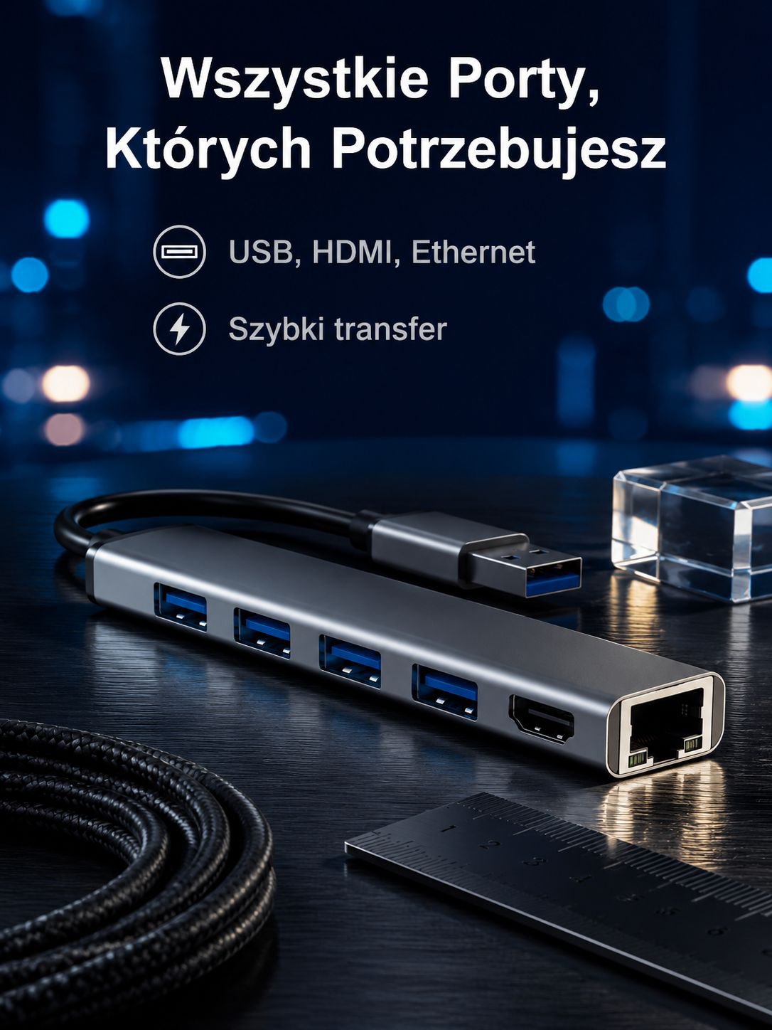 Wielofunkcyjna stacja dokująca USB