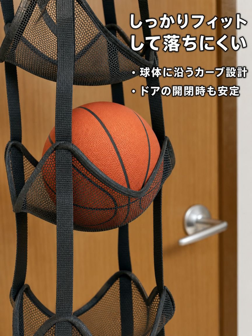 ボール収納用吊り下げバッグ