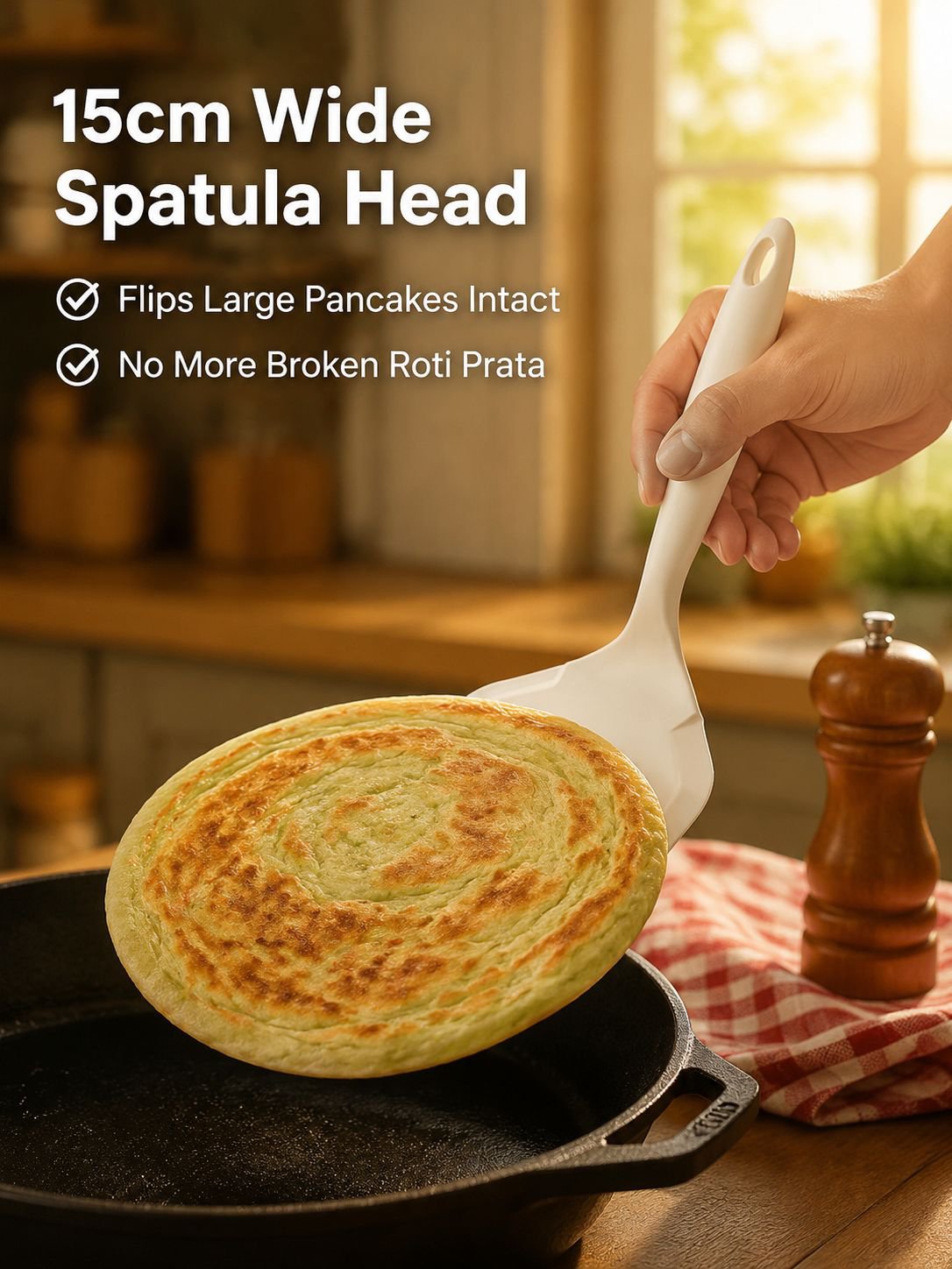 Non-Stick Silicone Pancake Spatula