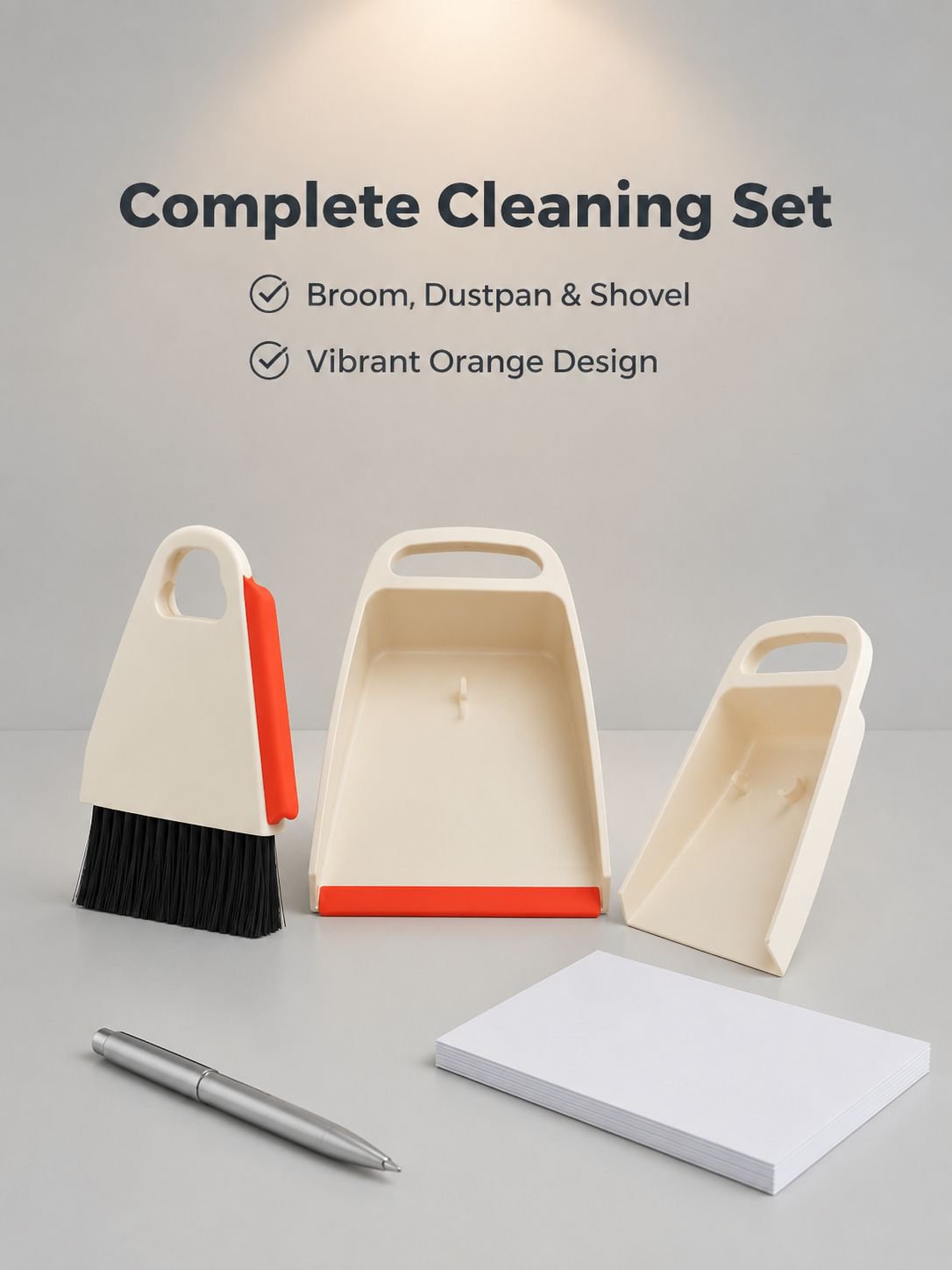 Mini Desktop Broom & Dustpan Set
