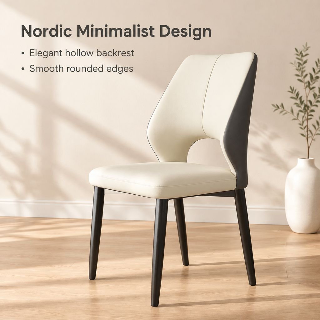 Simple Backrest Chair for Home Dining Room