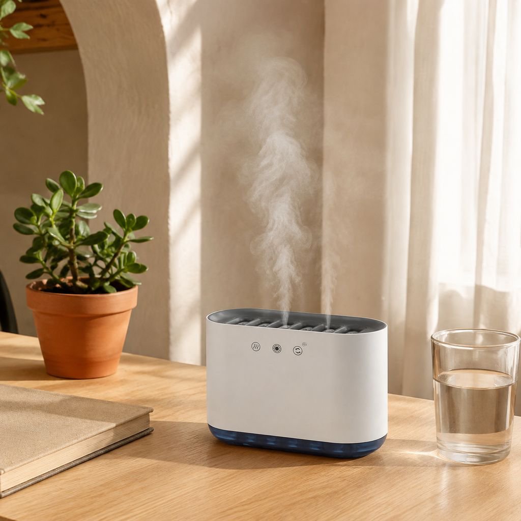 Mini humidificador colorido para escritorio con función de difusor