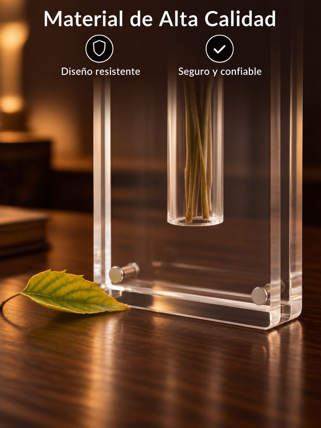 Jarrón creativo de acrílico para el hogar, hidroponía y arreglos florales