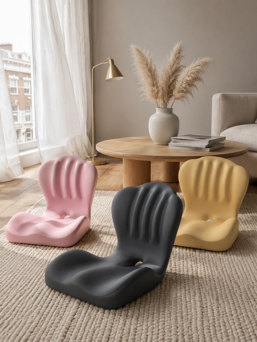 Memory foam one-piece backrest seat cushion