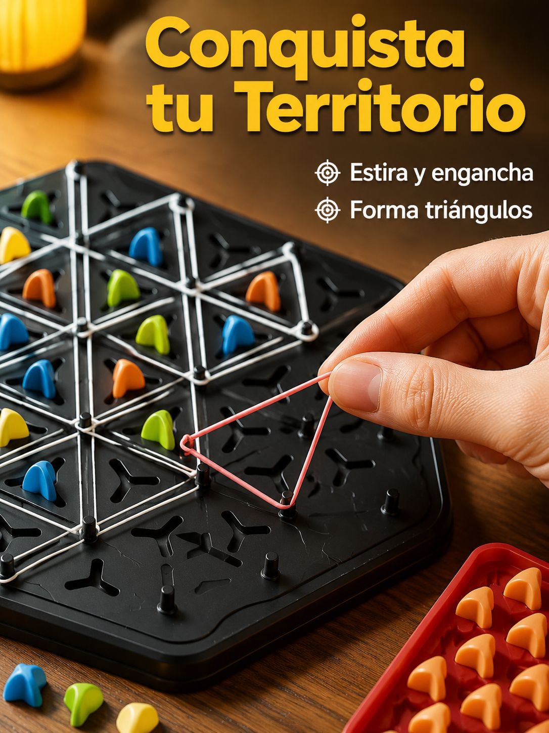 Juguete de Mesa con Bandas Elásticas