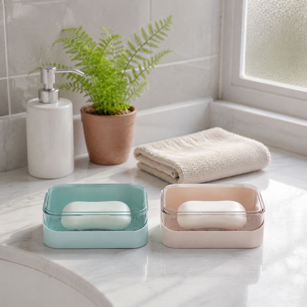 Portable Soap Case with Flip Lid