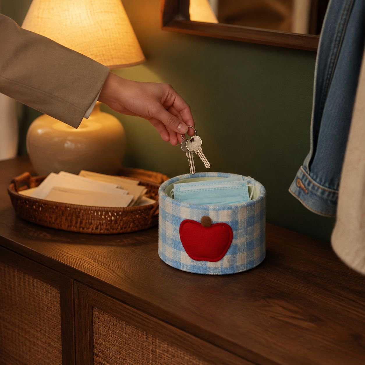 Cute Single-Layer Desktop Storage Box