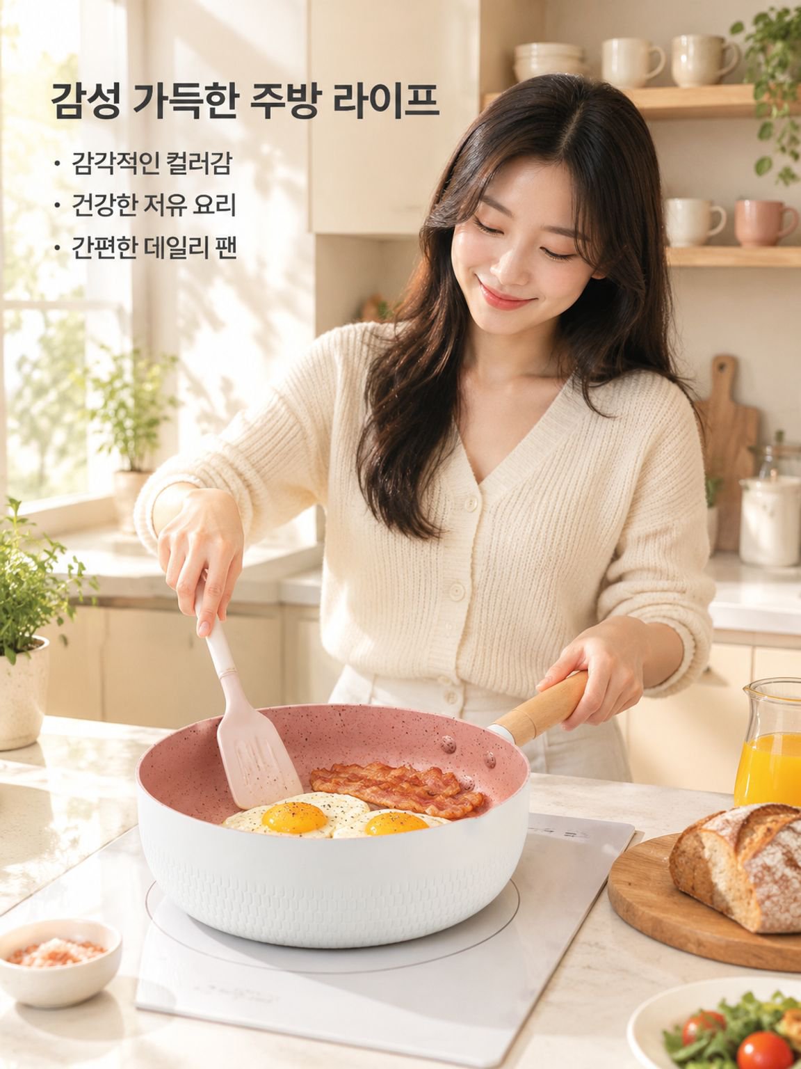 맥반석 논스틱 프라이팬