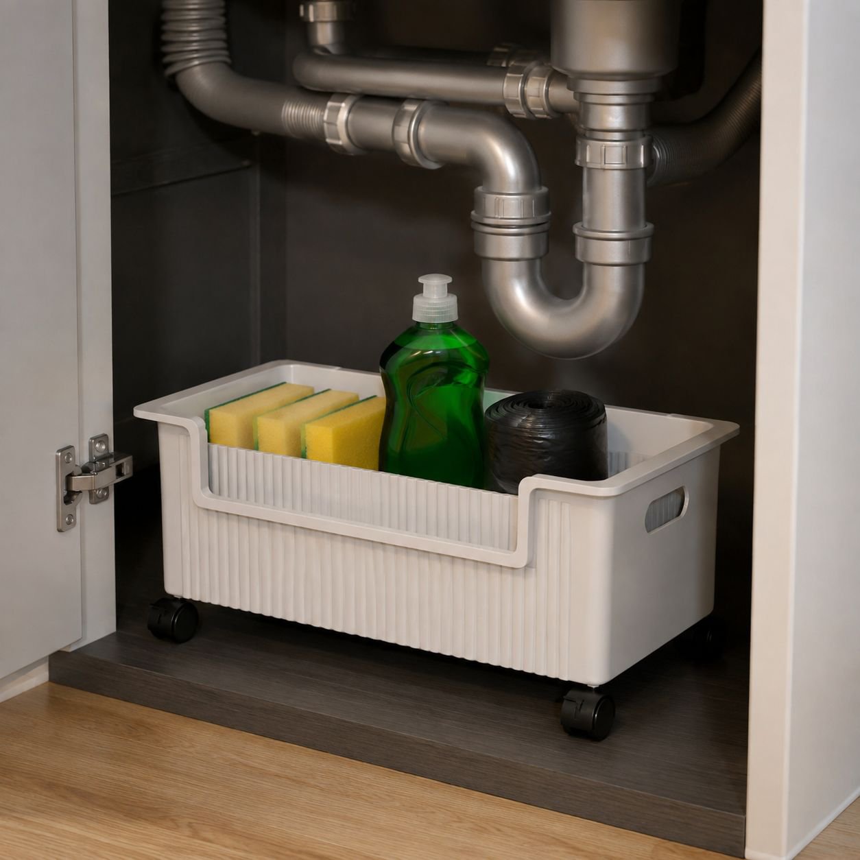 Bathroom organizer shelf for small spaces