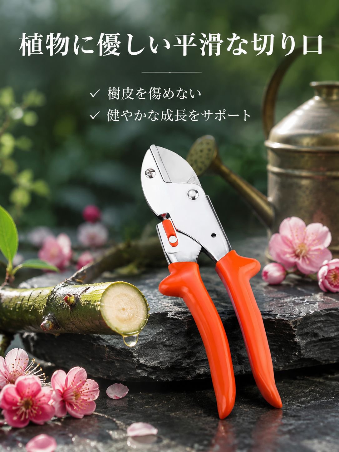 プロ仕様の剪定ばさみ