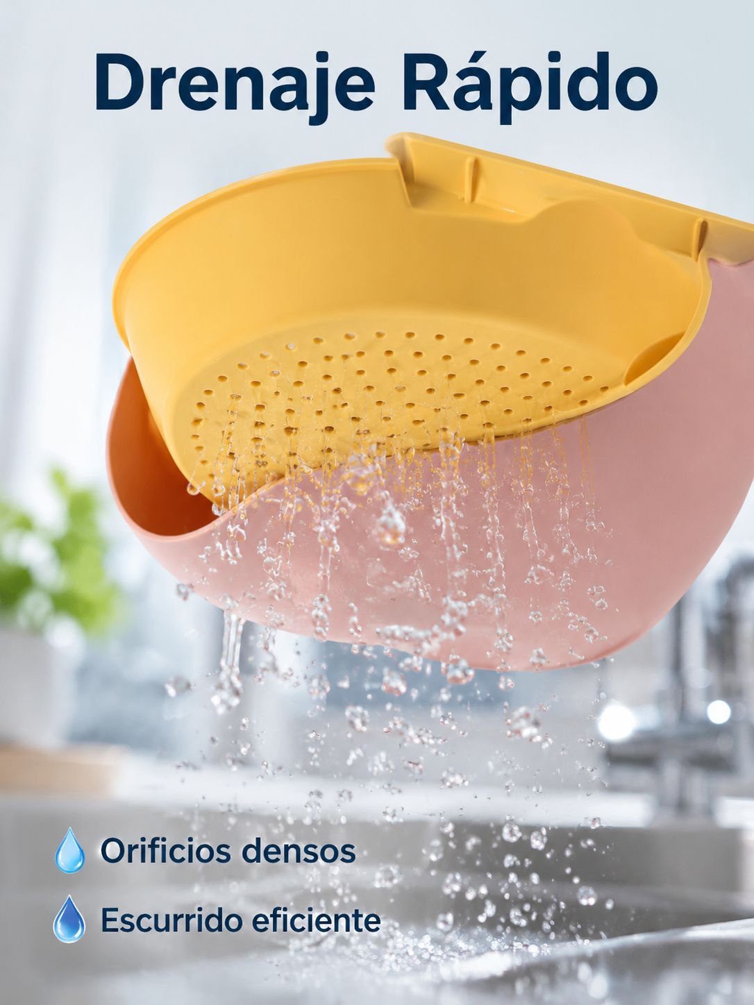 Cesta escurridora para verduras y frutas
