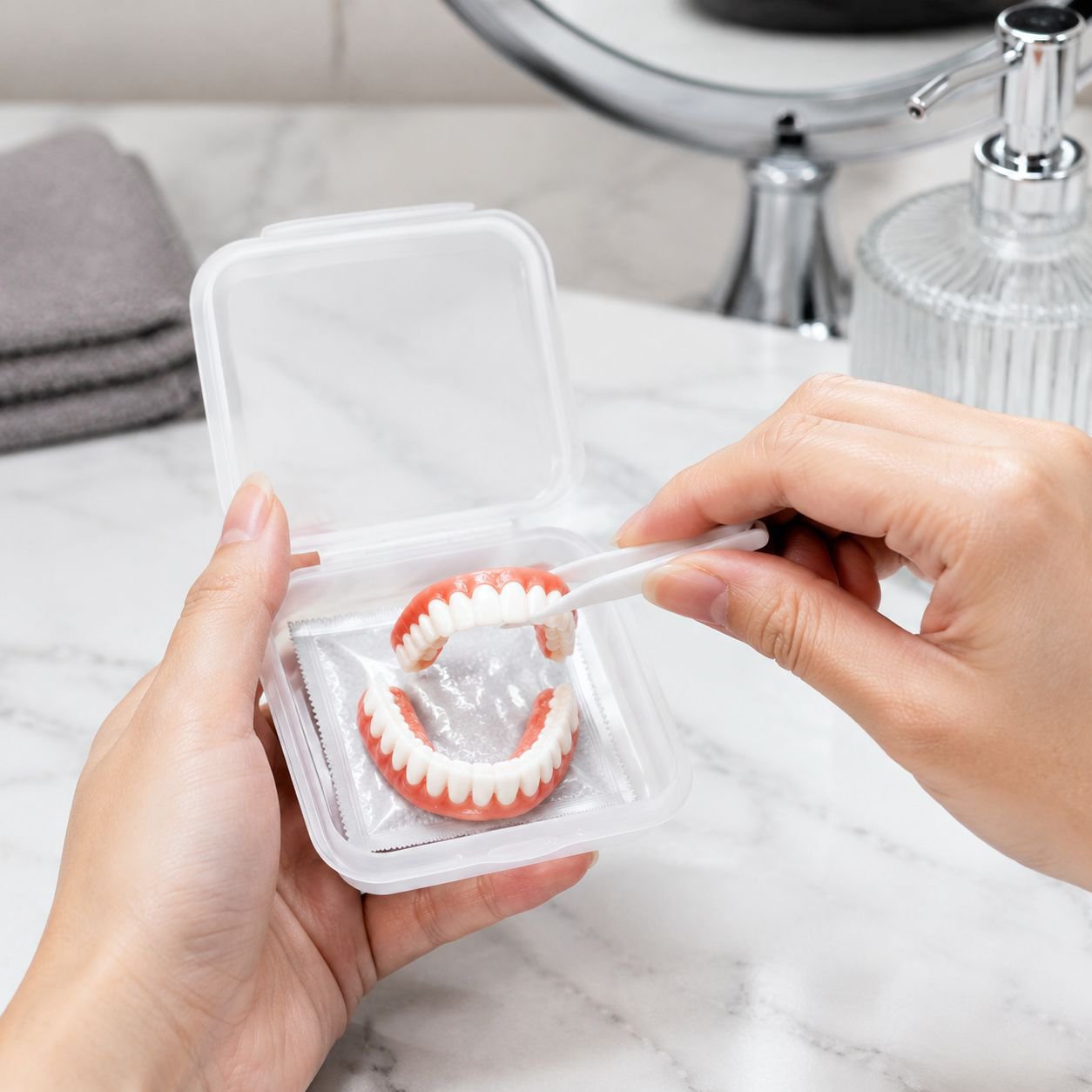 Durable and Stylish Denture Holder Case