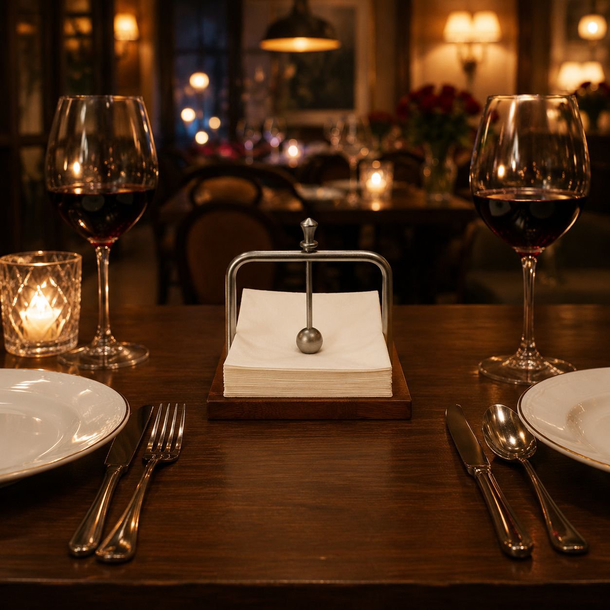 Porte-serviettes en bois massif pour restaurant occidental, boîte à mouchoirs de chevet pour hôtel
