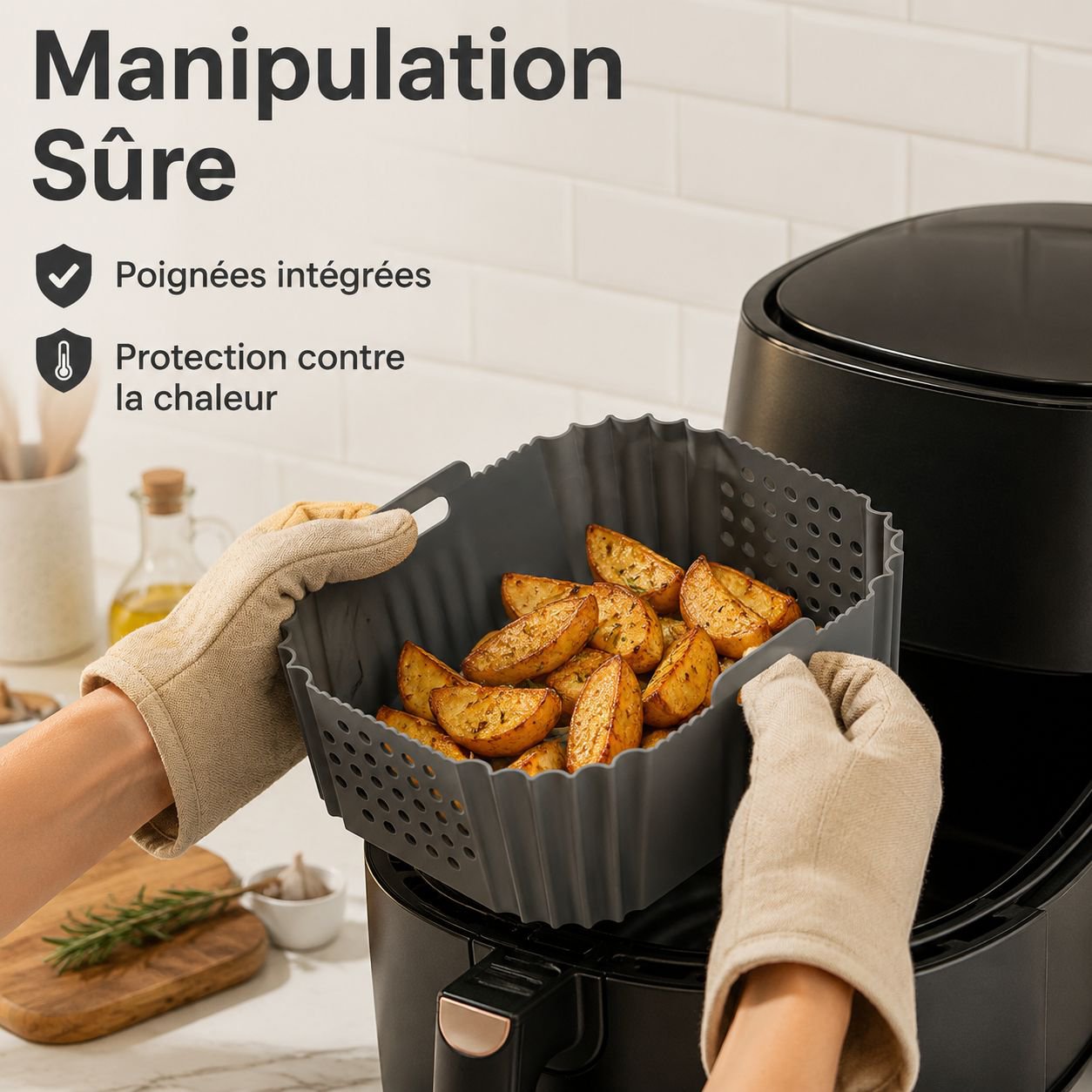 Plat de cuisson en silicone pour friteuse JMY-Air