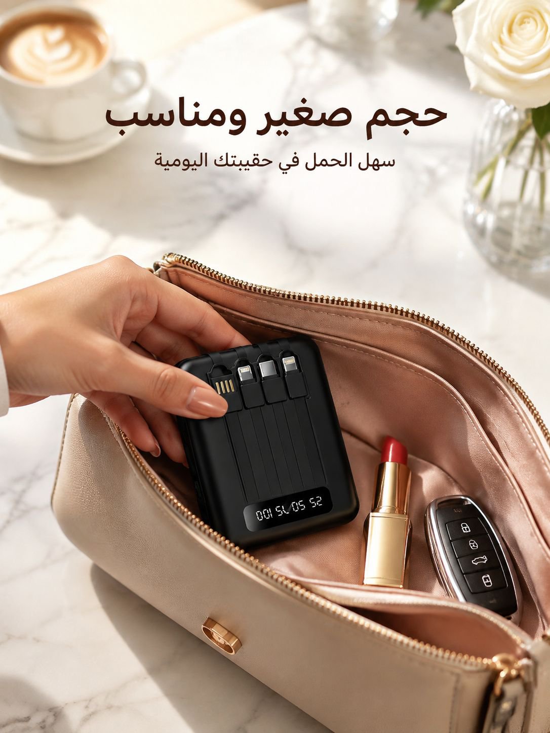 بنك الطاقة المحمول بحجم صغير وسعة كبيرة