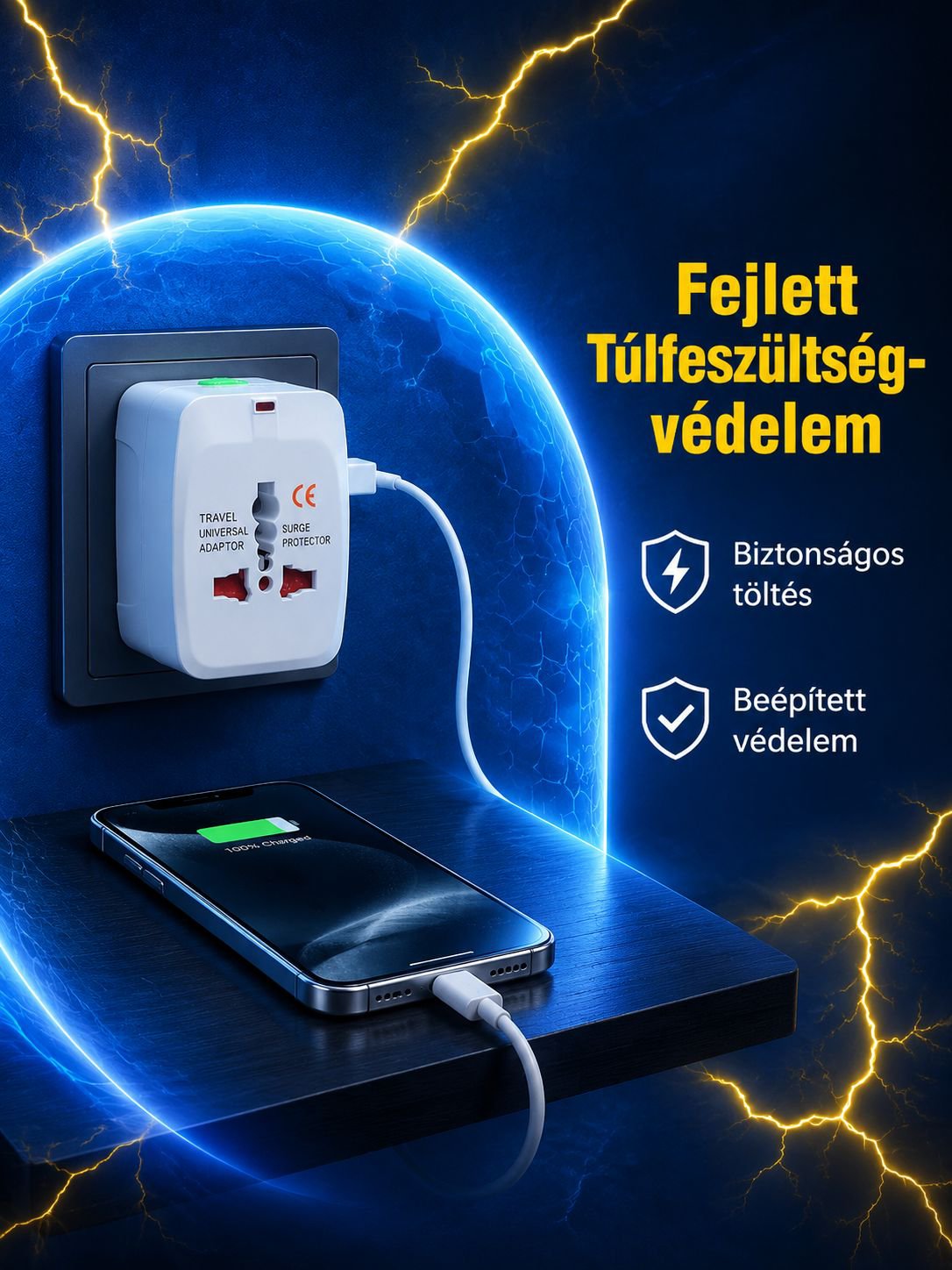 Multifunkcionális univerzális konnektor és adapter