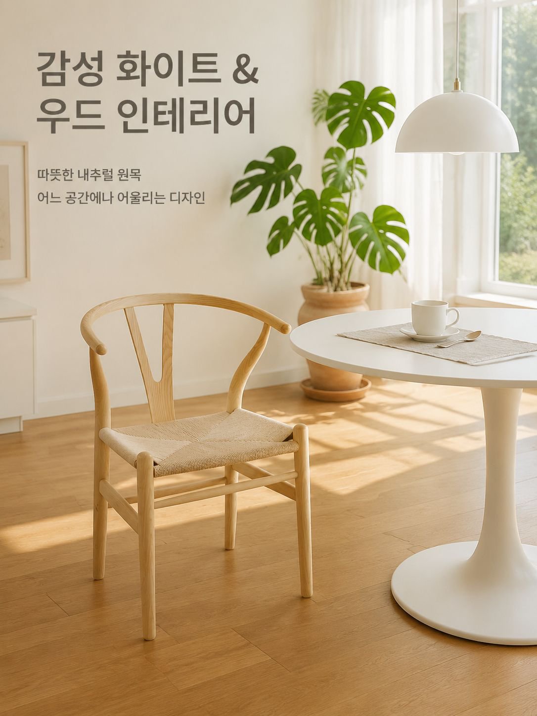 북유럽 심플한 현대 식탁 의자 레저 팔걸이 등받이 가정용 나무 의자