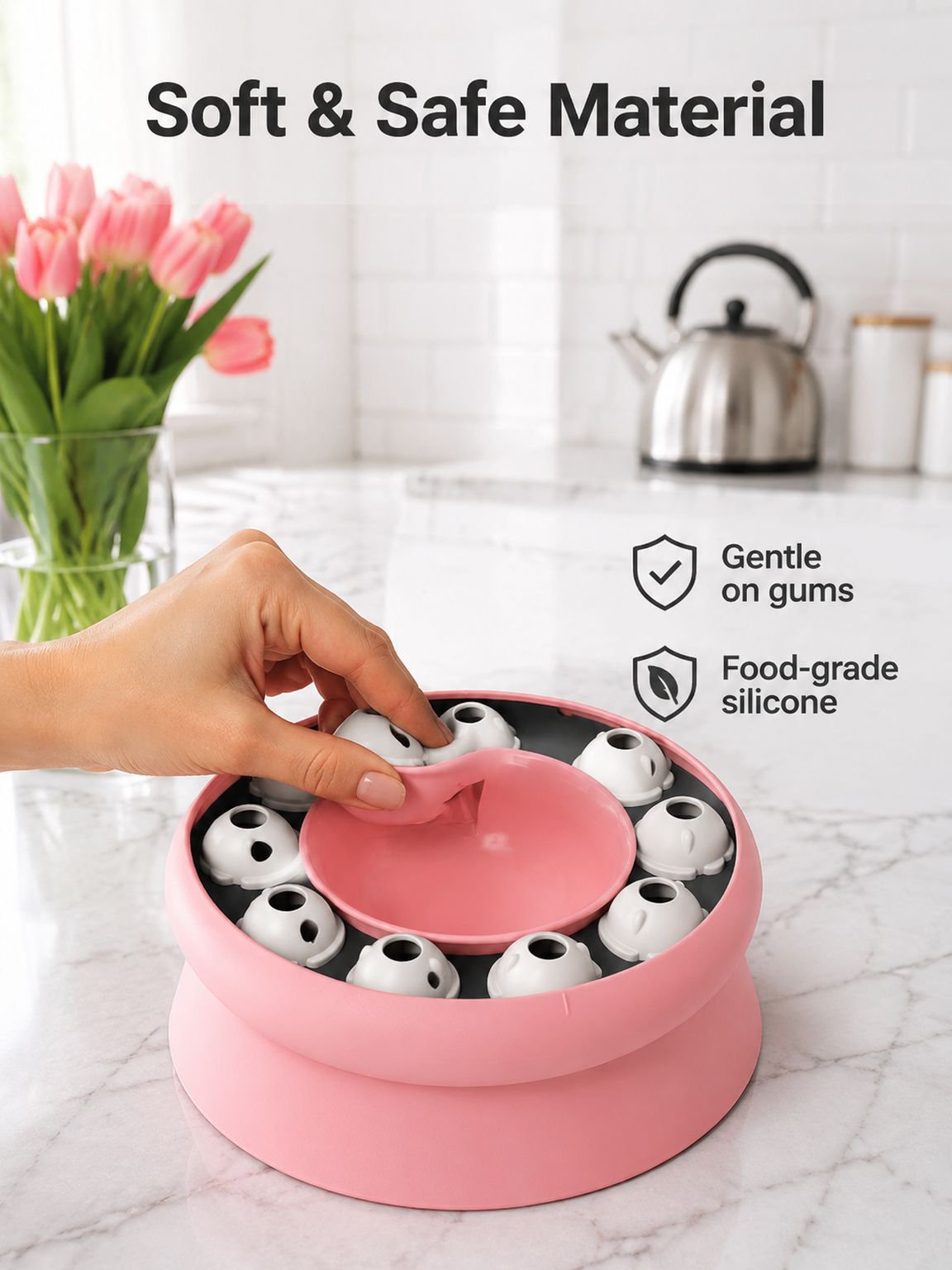 Pet Cat Slow Food Toy Bowl