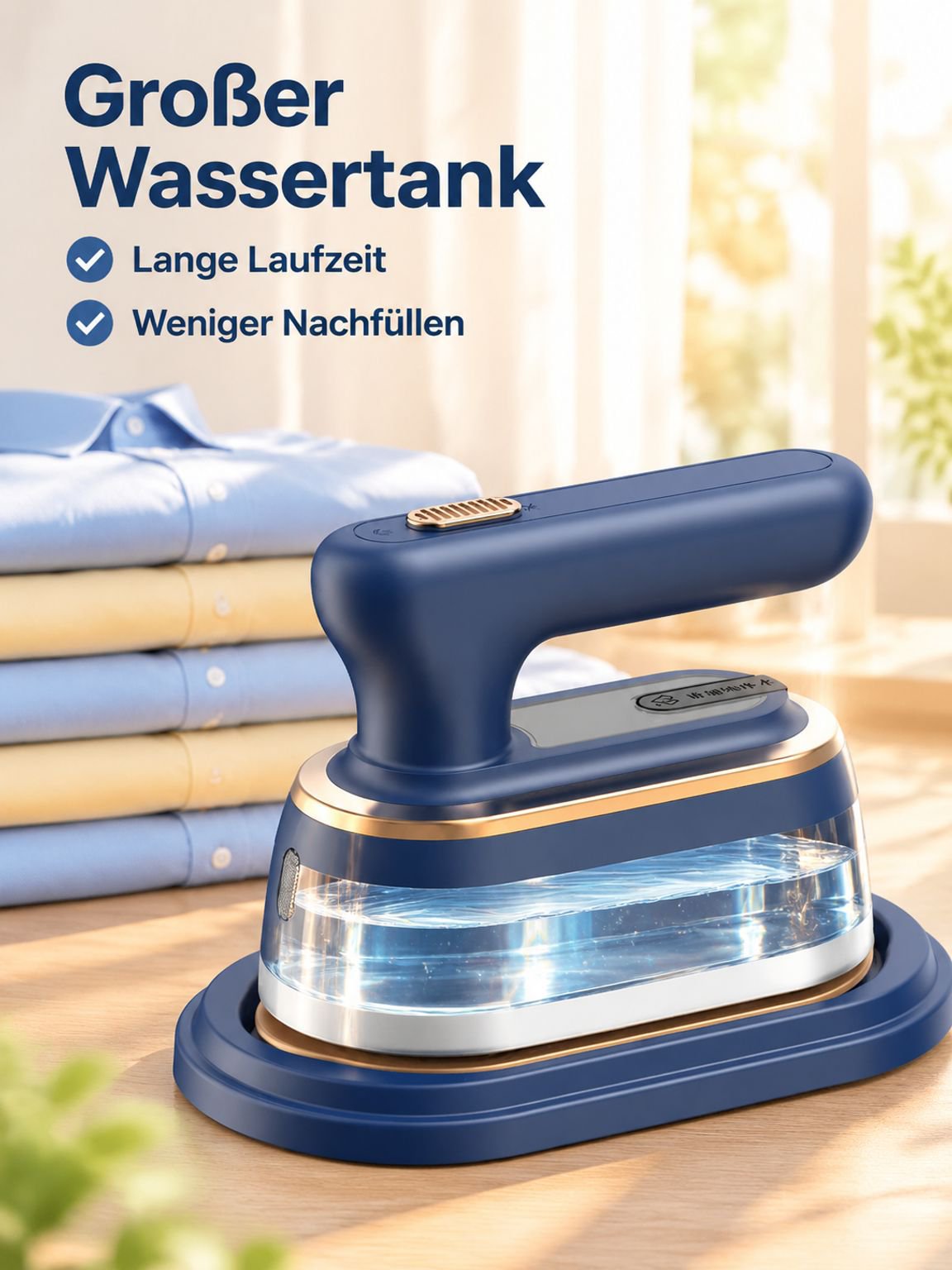 Tragbare hängende Dampfbügelmaschine Klappbares Handdampfbügeleisen Hochleistungs