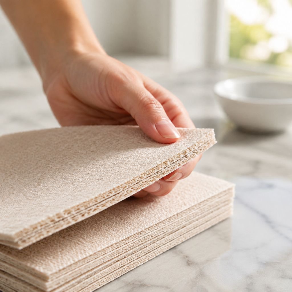 Eco-friendly loofah dishcloth for sustainable cleaning