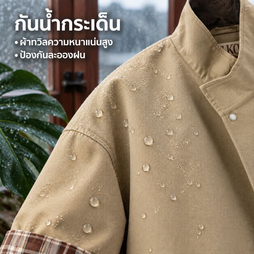 เสื้อโค้ทสั้นลำลองสำหรับผู้หญิง ฤดูใบไม้ผลิและใบไม้ร่วง