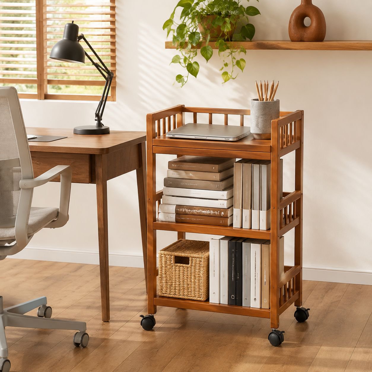 Carrito decorativo y funcional para bebidas y alimentos