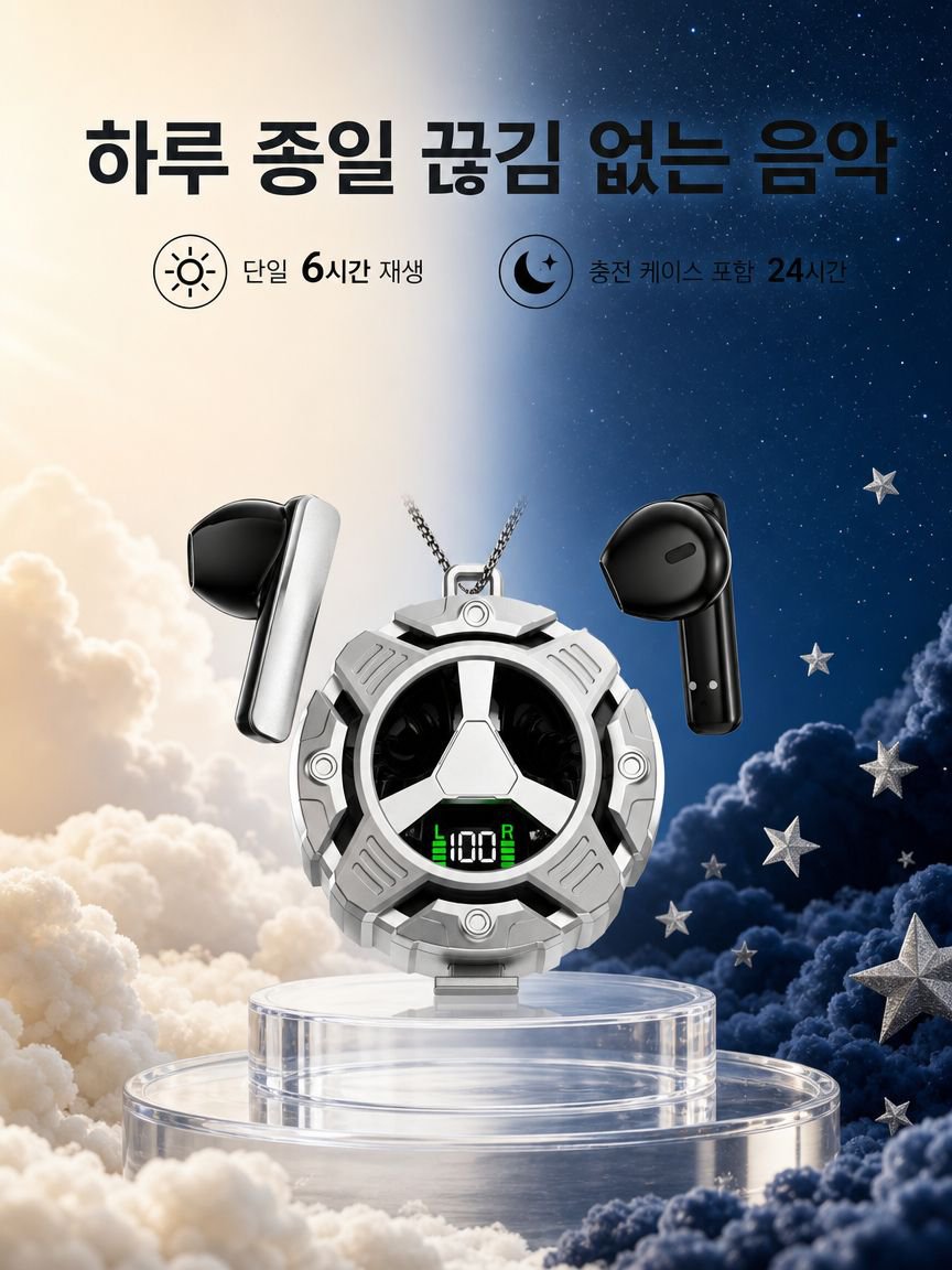 장시간 배터리 수명 강조 이미지