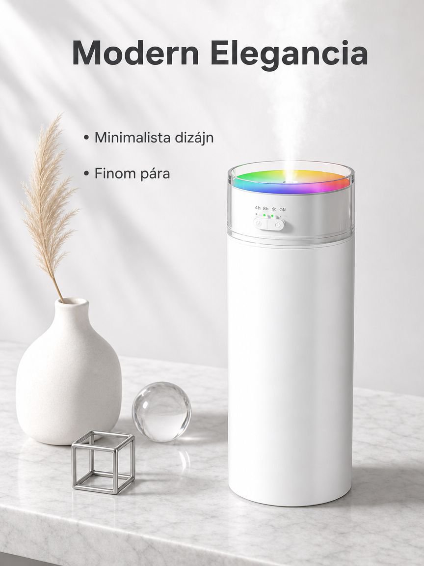 USB nagy kapacitású színes poharas párásító
