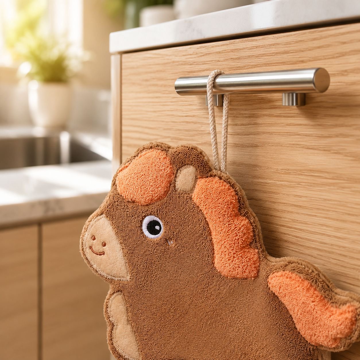 JMY - Lucky Horse Cartoon Horse Hand Towel