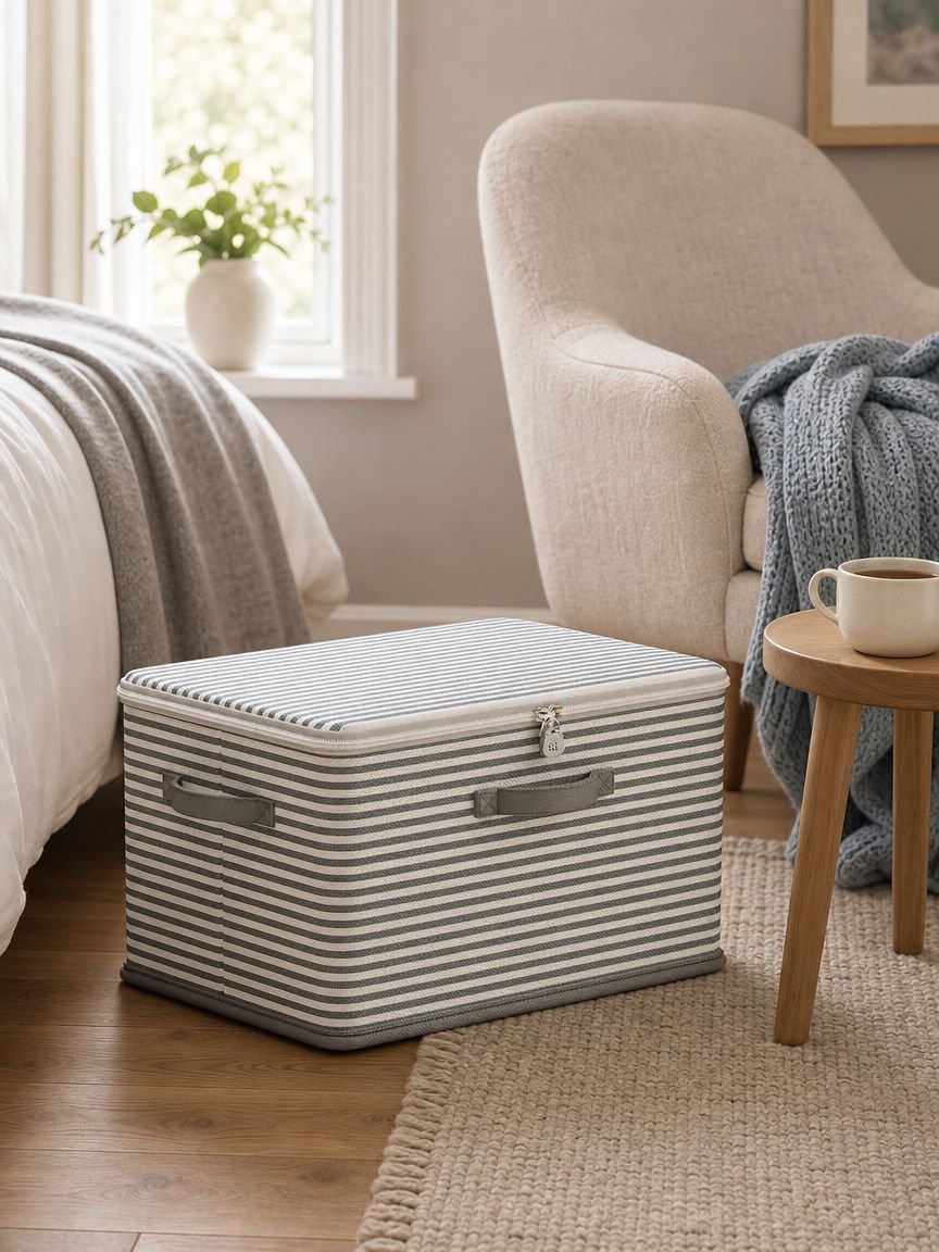Foldable password storage box for home organization