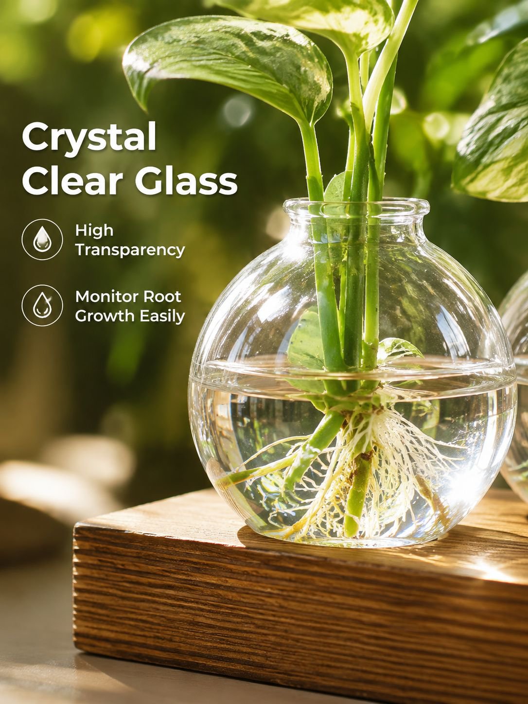 Glass light bulb vase