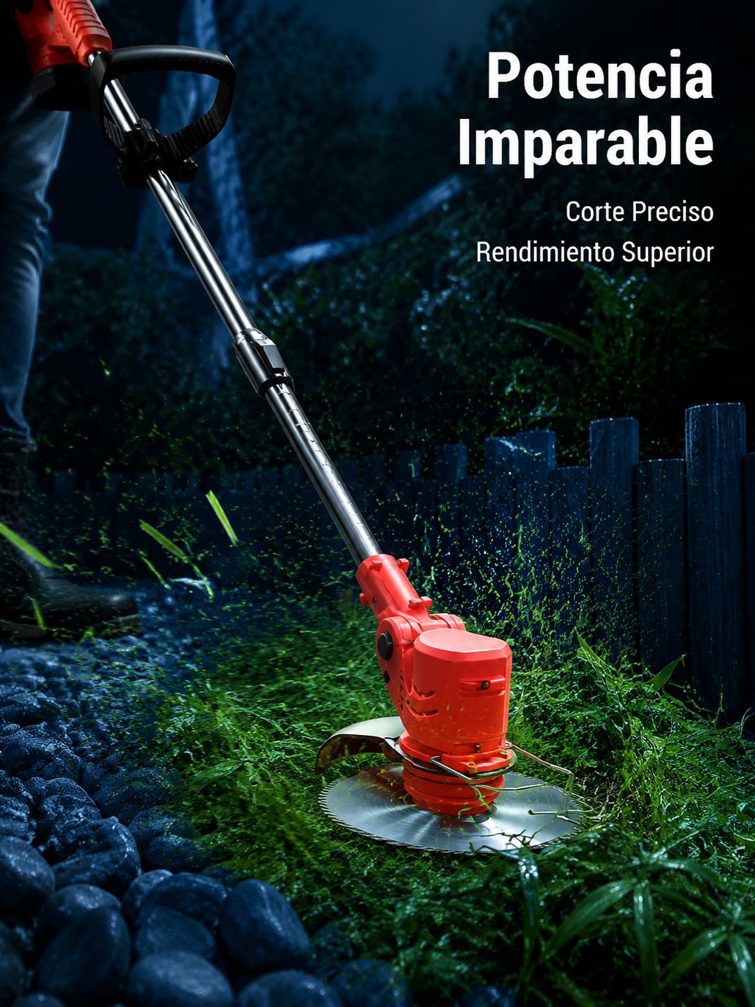 Cortadora de césped inalámbrica de litio, telescópica y portátil, para hogar, tamaño compacto