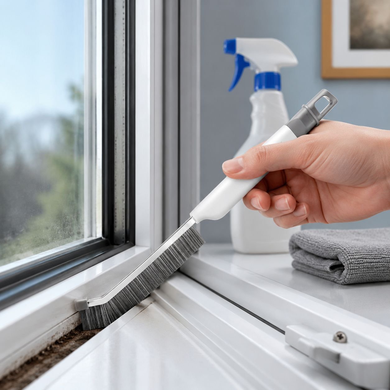 Durable stainless steel bristles for tough stains