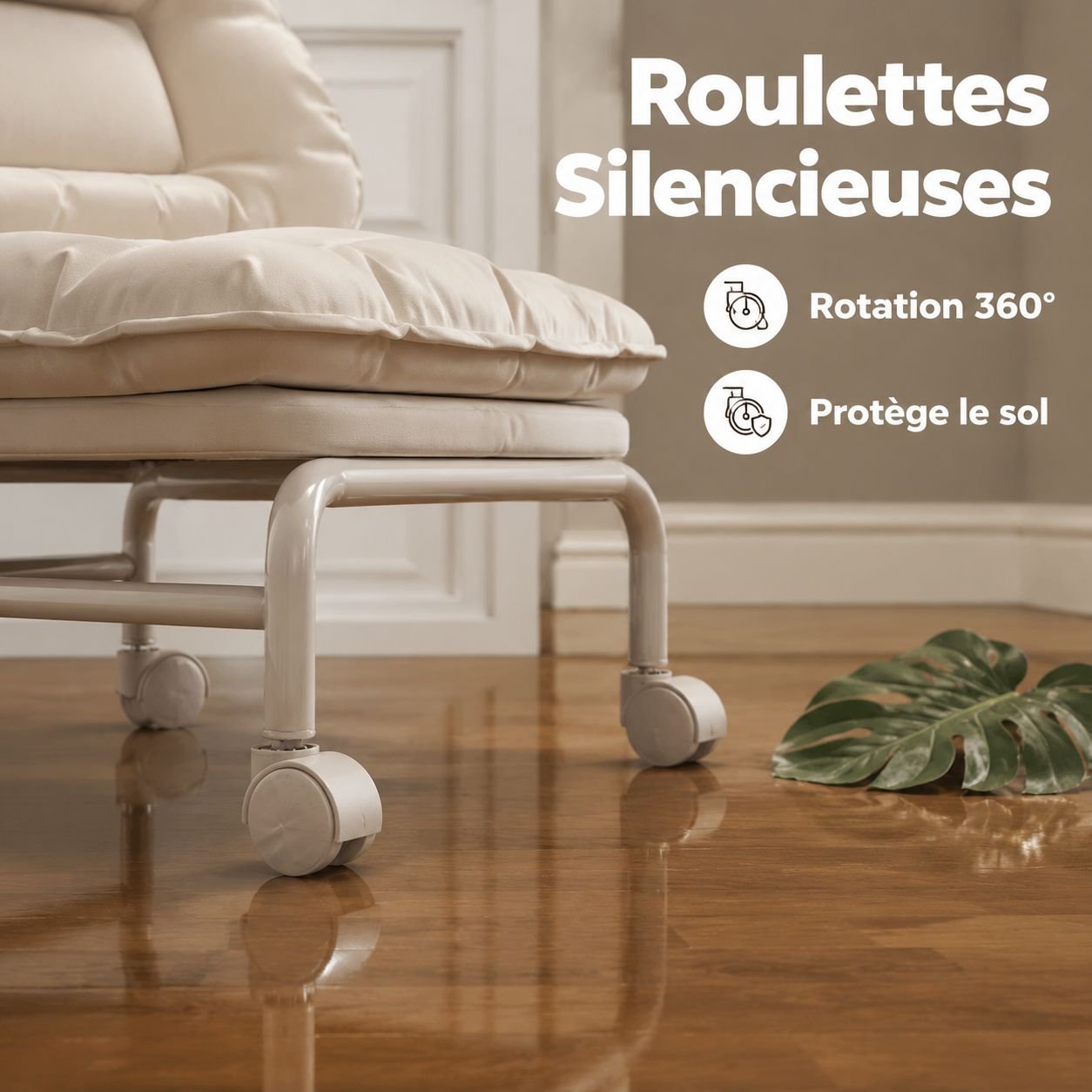 Nouvelle chaise nuage à roulettes universelles