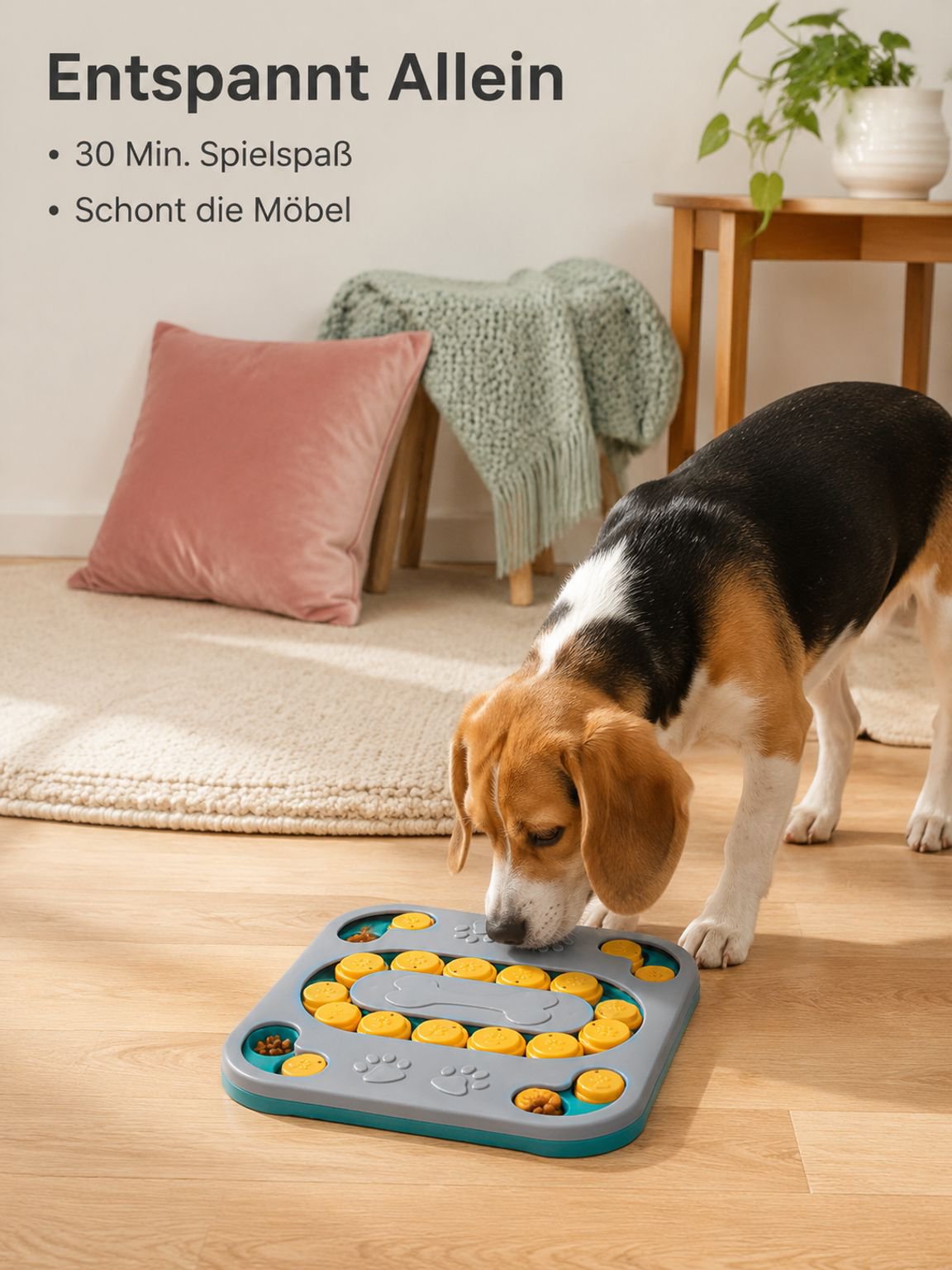 Haustier-Lernspielzeug, Slow-Food-Schüssel, Futternapf für Katzen und Hunde, Spielzeugbecken, Hundef